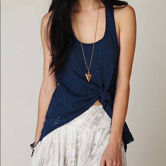 Free People Tops - Free People Prettiest Tribe Beaded Back tank top
